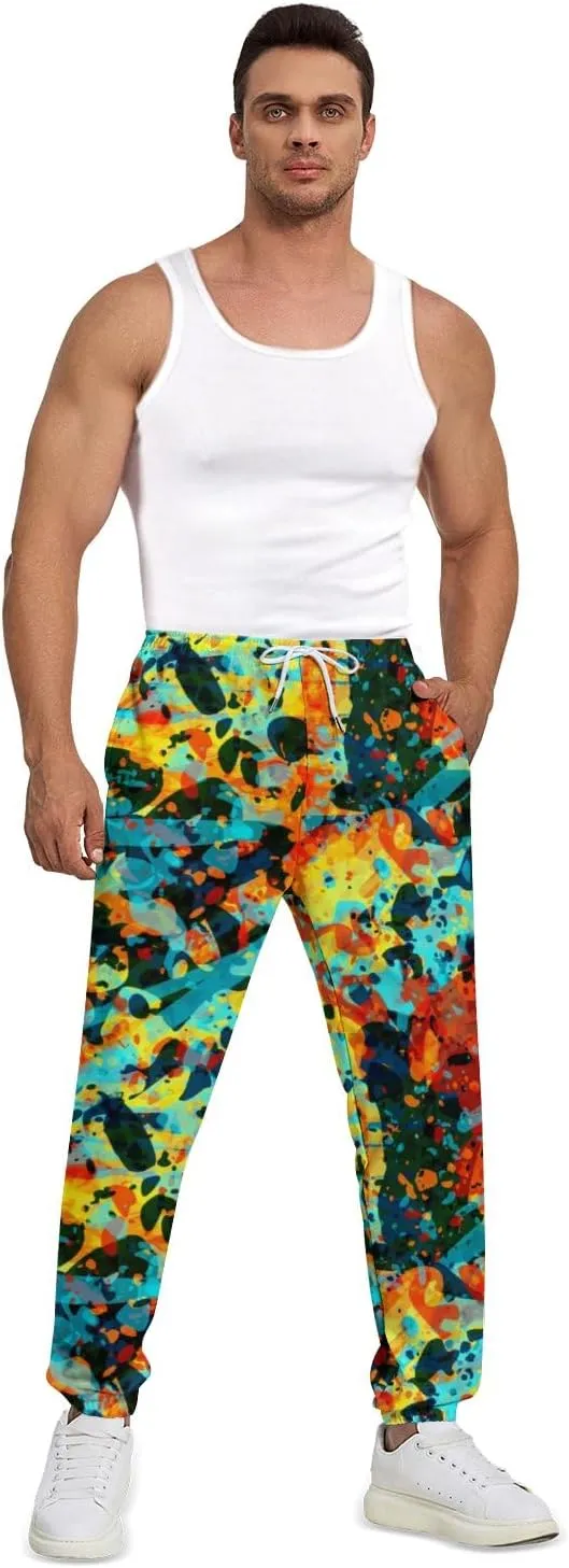 Sweatpants for Men Joggers Pant 3D Printed Sports Pants Casual Workout Pants Running Pants with Pockets