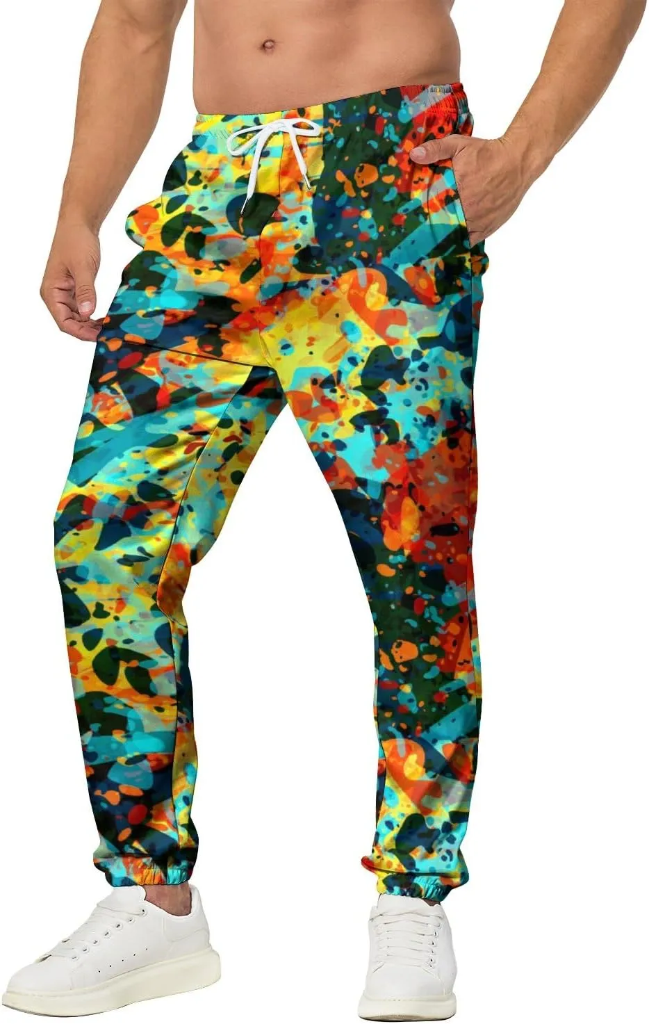 Sweatpants for Men Joggers Pant 3D Printed Sports Pants Casual Workout Pants Running Pants with Pockets