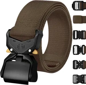 TECEUM Tactical Belt – Heavy-Duty & Quick Release – Military, Work, Rigger, Duty & Utility Belt for Men