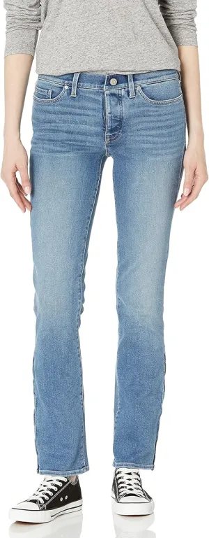 Tommy Hilfiger Women's Adaptive Jeans Straight Fit Adjustable Waist Magnet Buttons