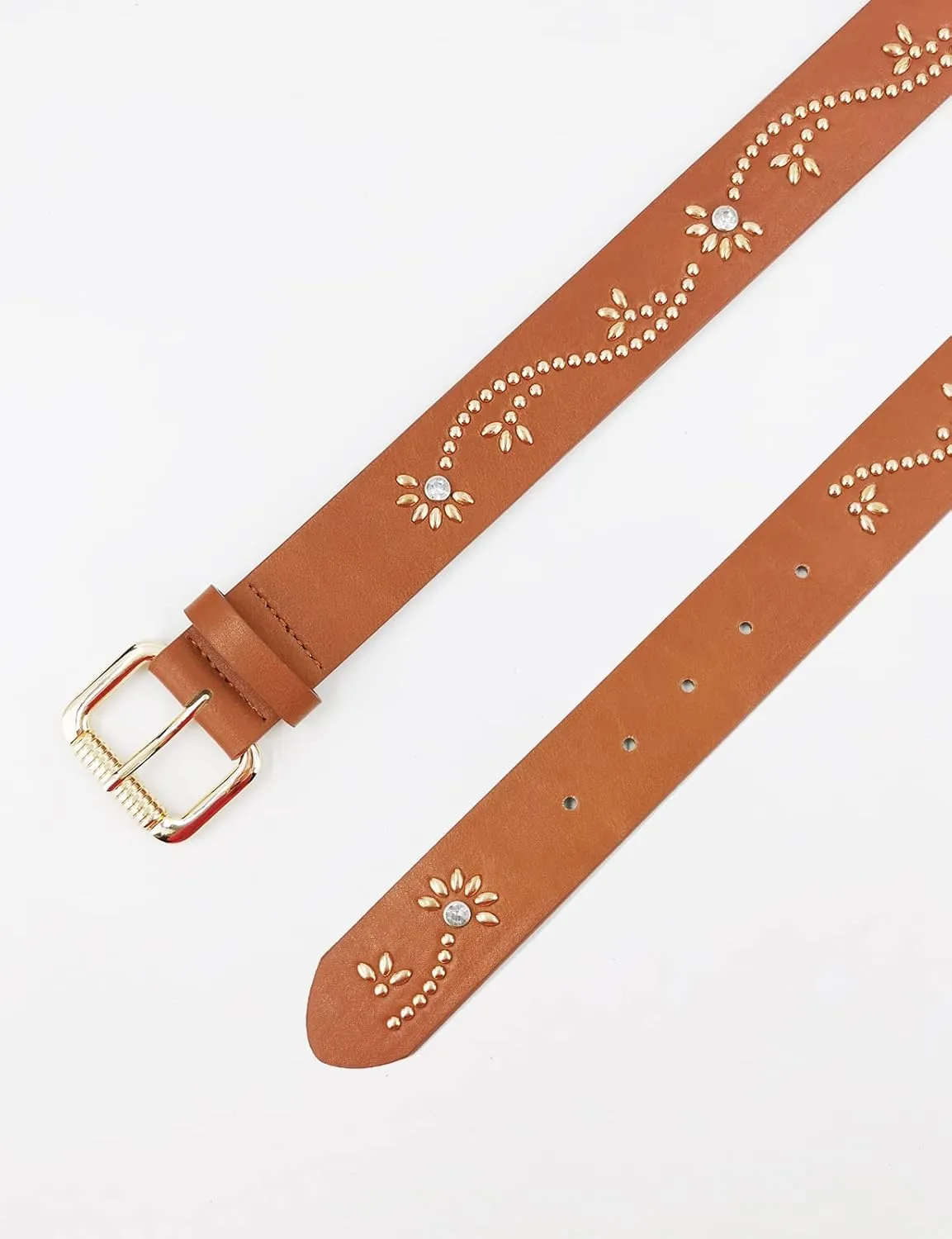 TOPACC Western Fashion Cowgirl Cowboy belts for Girls Women Boys Jeans Pants Dresses