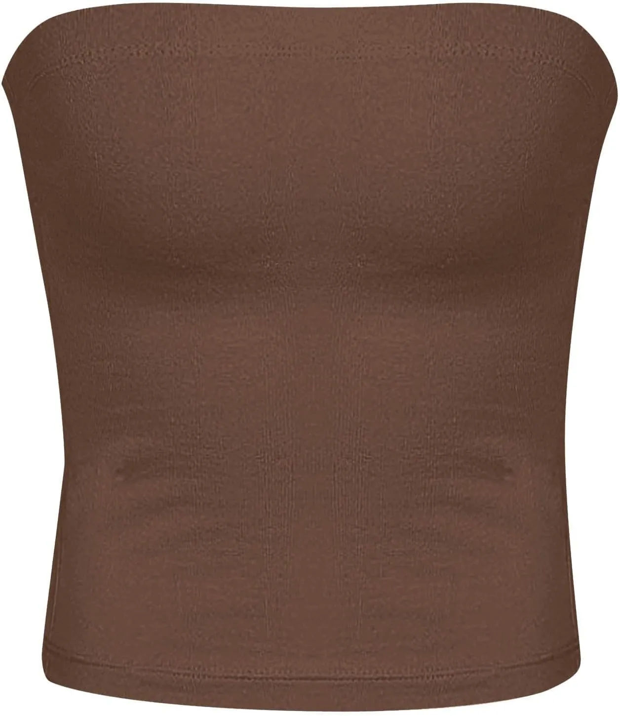 Tube Top for Women Strapless Stretch Crop Tops Going Out Party Y2K Bandeau Shirts Summer Outfits