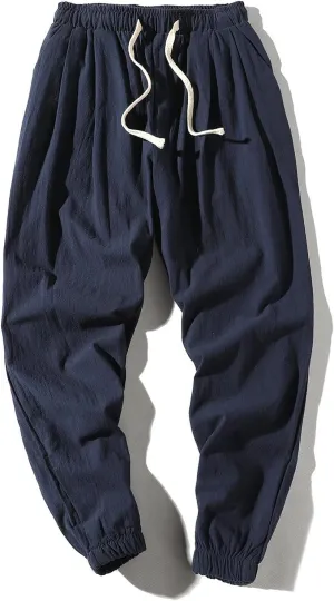 Unisex Glide Pants, Deniluxe Glidepants - Unisex Quick Dry Pull-On Stretch Pants, Mens Classic Drawstring Pant Light Thin