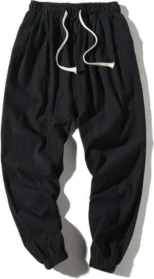 Unisex Glide Pants, Deniluxe Glidepants - Unisex Quick Dry Pull-On Stretch Pants, Mens Classic Drawstring Pant Light Thin