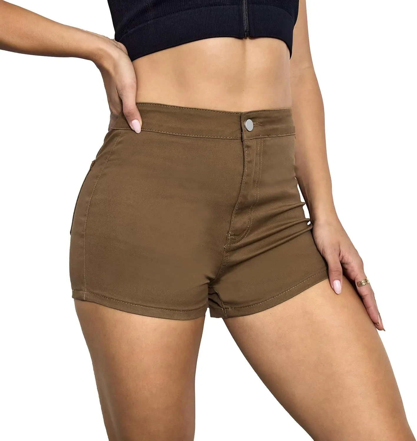VIPONES Jeans Shorts Womens High Waisted Stretchy Sexy Butt-Lifting Hot Denim Shorts