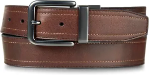 Wolverine Men's Reversible Full Grain Leather Belt | Heavy Duty | Workwear | Casual | Durable | Metal Buckle