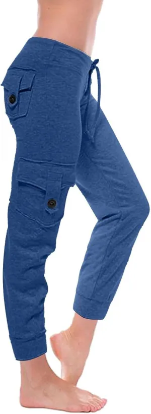 Women Jogger Pants Drawstring Relaxed-Fit Track Cuff Sweatpants Running Yoga Workout Jogger Trousers Pants with Pockets