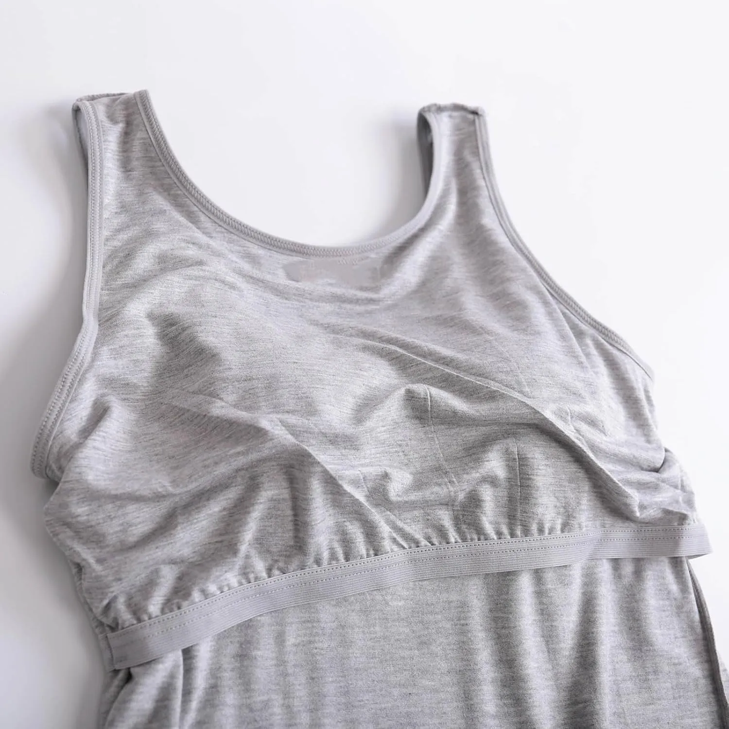 Women Tank Tops with Built in Bra Casual Modal Undershirt Summer Basic Padded Yoga Shirt Shelf Bras Workout Camisole