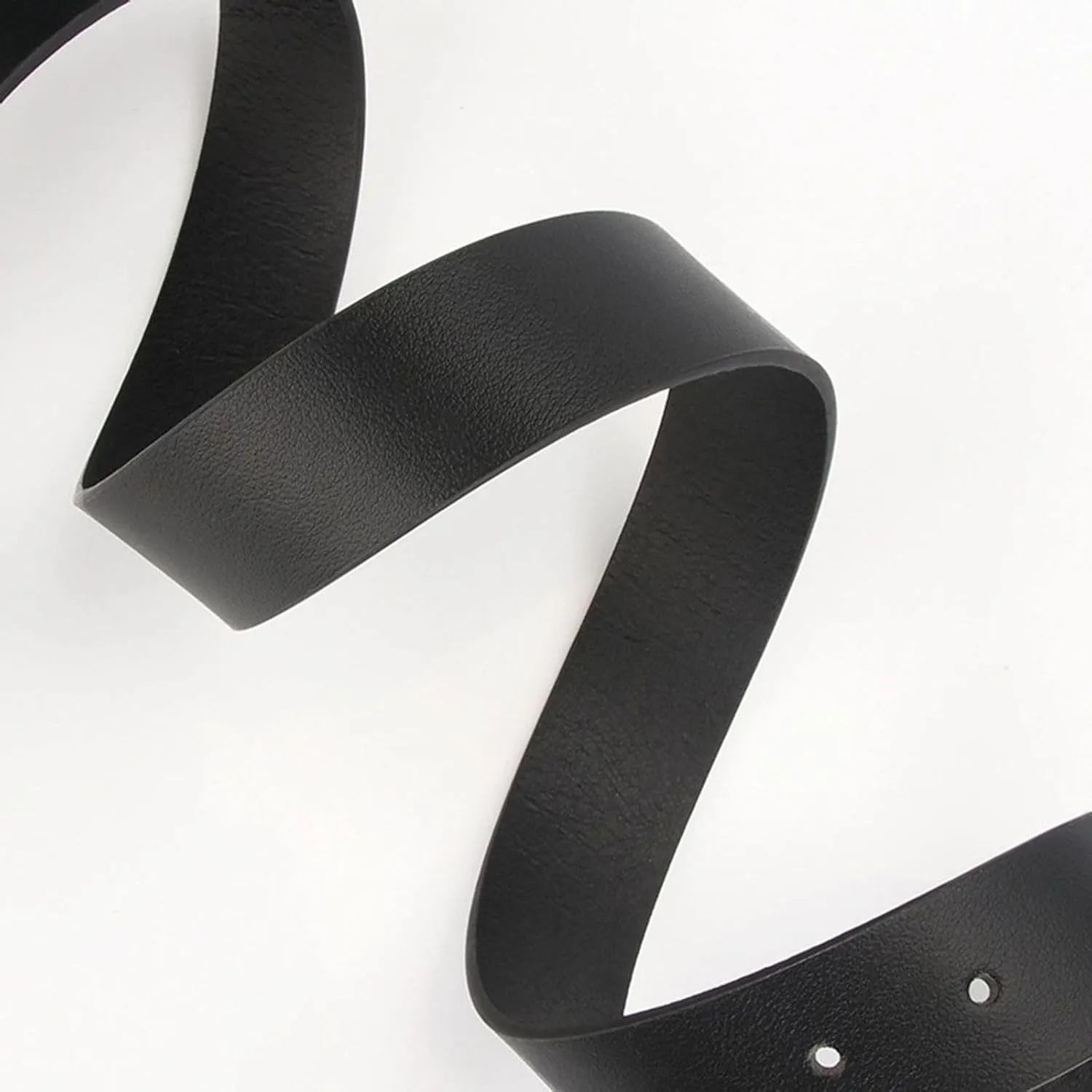 Women's 2 Pack Faux Leather Belt Pearl Adjustable PU Belts Loops Buckle Casual Curvy All Seasons Ratchet Belt