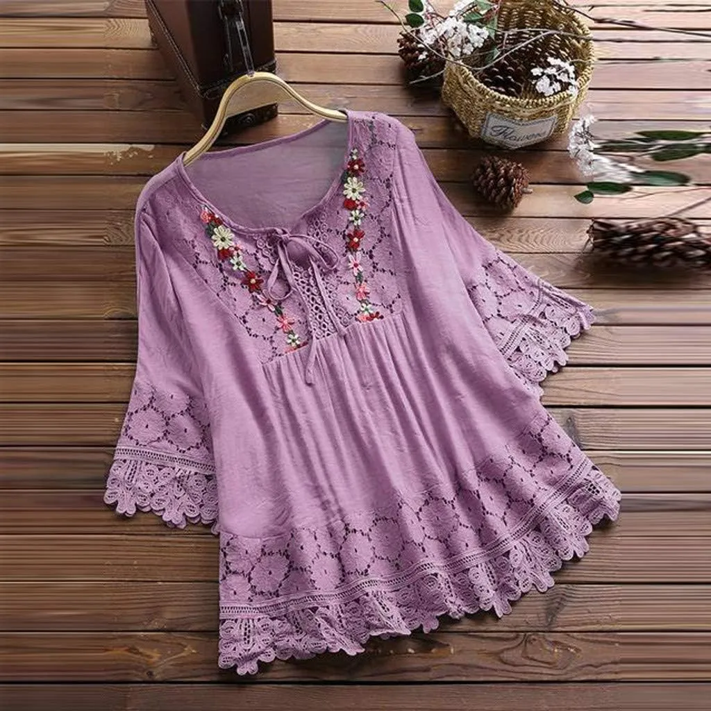 Womens Button Linen Short Sleeve T-Shirts Summer Henley Casual Plus Size Tunic Top V Neck Loose Tshirt