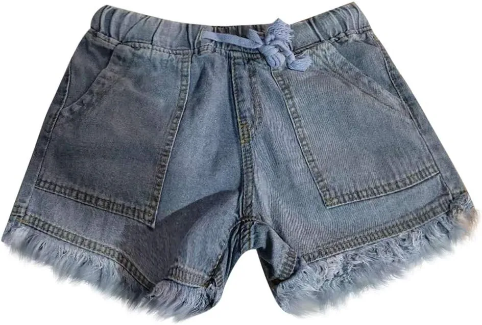 Womens Denim Shorts High Waisted Stretchy Casual Jeans Shorts 2025 Summer Loose Fit Retro Hot Shorts Pockets