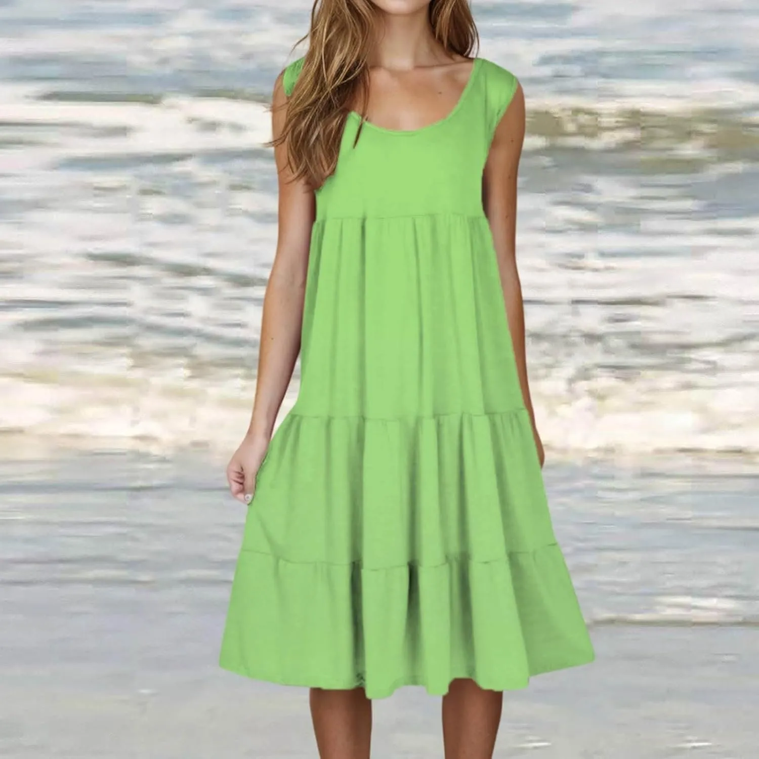 Womens Dress Swimsuit Coverup 2025 Vacation Beach Cover Ups Spaghetti Straps Bathing Suit Cover Up Sundress