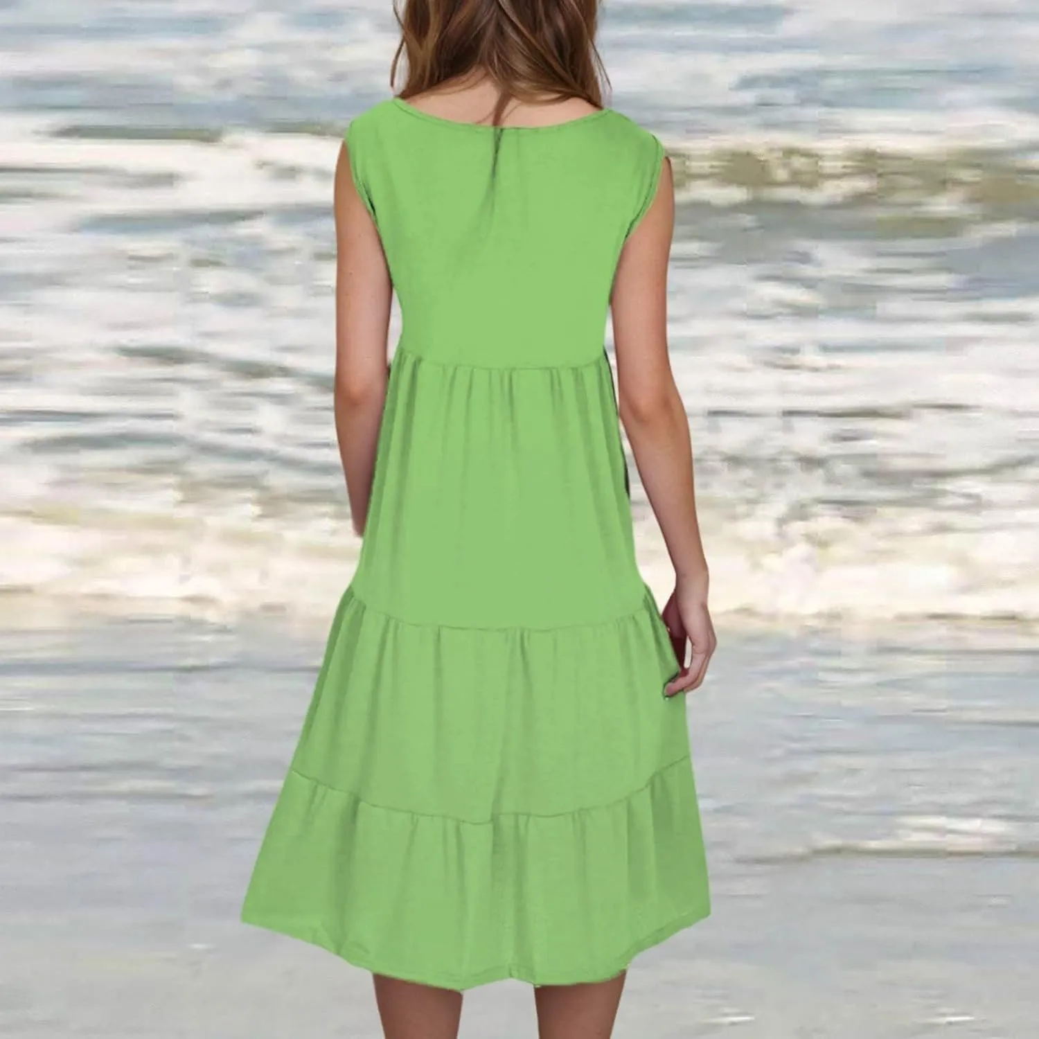 Womens Dress Swimsuit Coverup 2025 Vacation Beach Cover Ups Spaghetti Straps Bathing Suit Cover Up Sundress