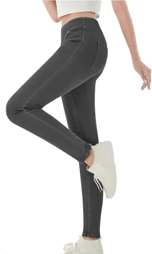 Womens Jeans Stretch Jeans High Waist Skinny Denim Pants High Waisted Relaxed Casual Leggings Cozy Leisure Pants