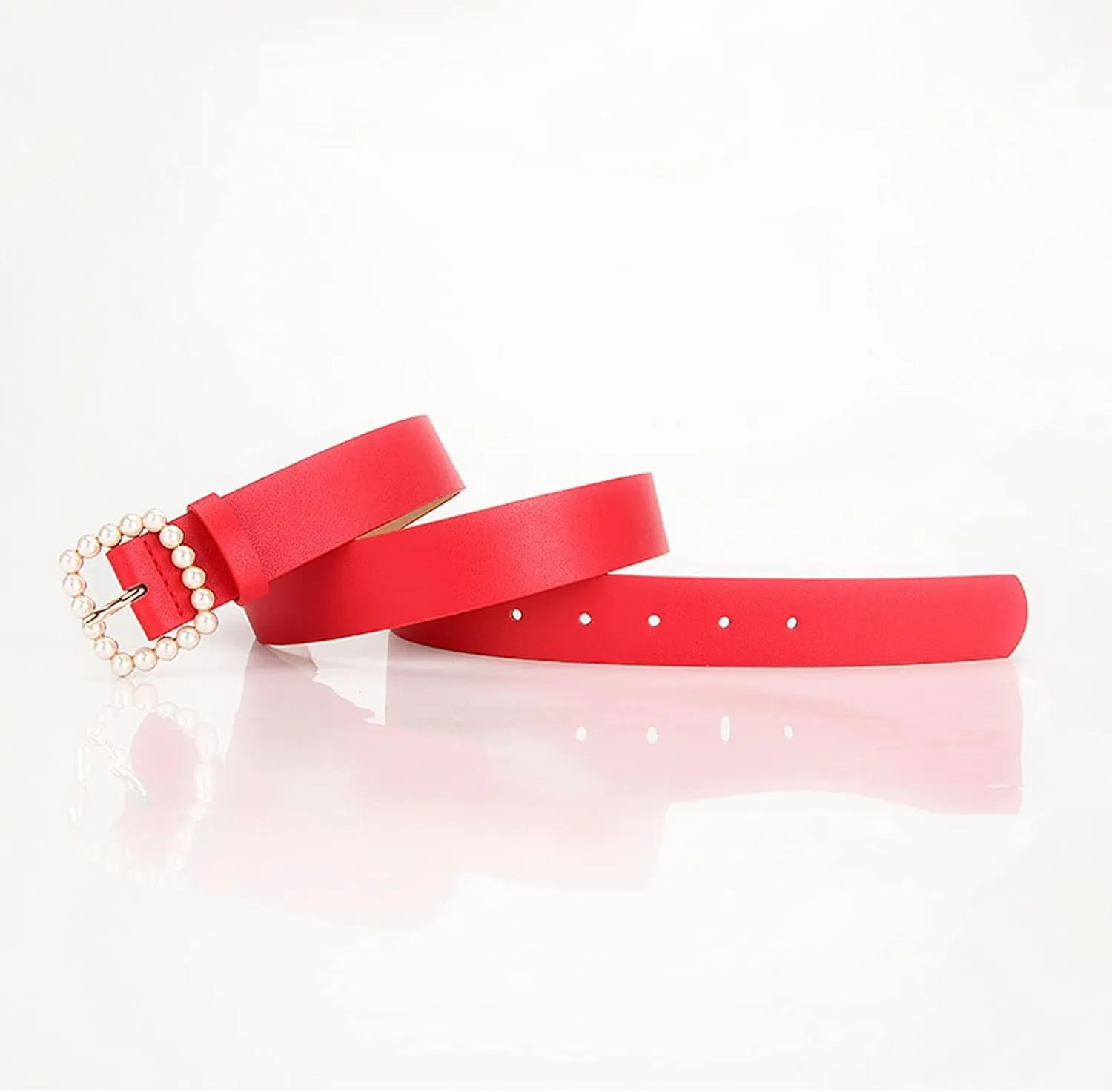 Women's Metal Belt Faux Leather Casual Basic Metal Buckle Fitted Buckle Metallic Comfy Single Breasted