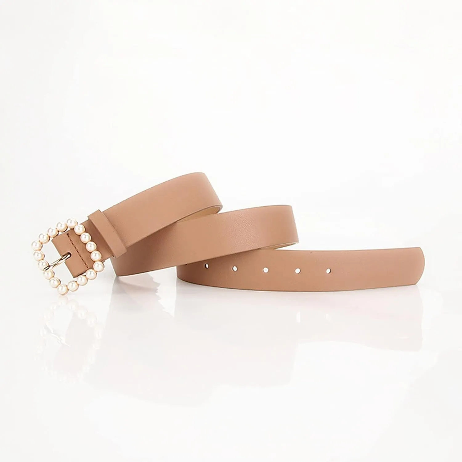 Women's Metal Belt Faux Leather Casual Basic Metal Buckle Fitted Buckle Metallic Comfy Single Breasted