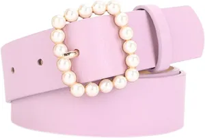 Women's Metal Belt Faux Leather Casual Basic Metal Buckle Fitted Buckle Metallic Comfy Single Breasted
