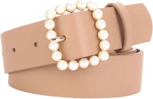 Women's Metal Belt Faux Leather Casual Basic Metal Buckle Fitted Buckle Metallic Comfy Single Breasted
