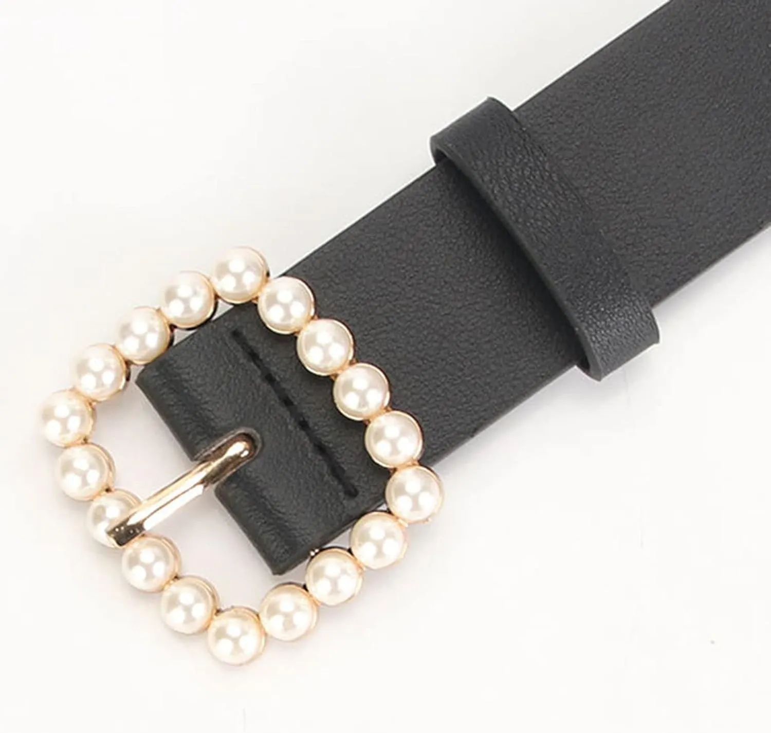 Women's Metal Belt Faux Leather Casual Basic Metal Buckle Fitted Buckle Metallic Comfy Single Breasted