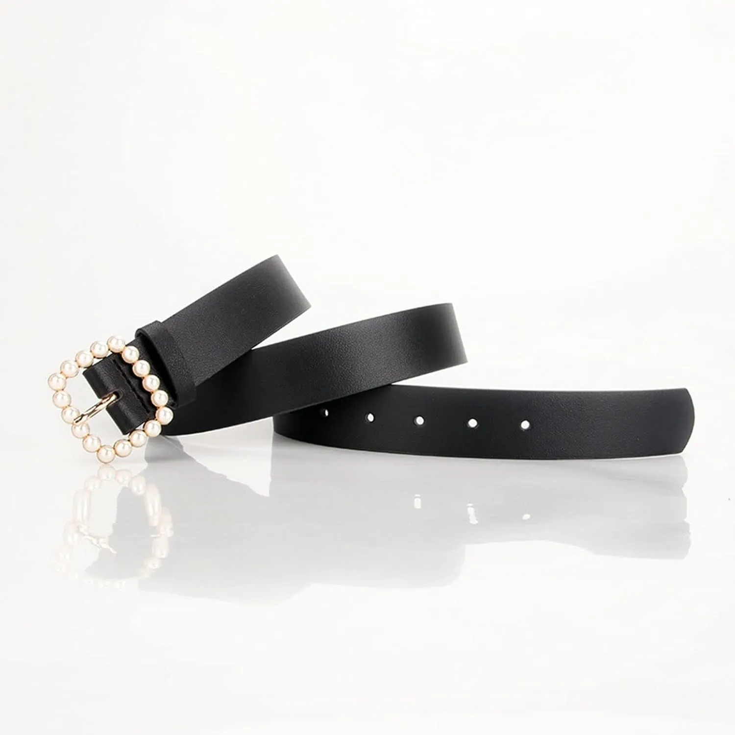 Women's Metal Belt Faux Leather Casual Basic Metal Buckle Fitted Buckle Metallic Comfy Single Breasted