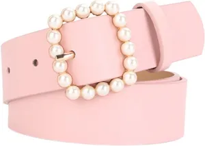 Women's Metal Belt Faux Leather Casual Basic Metal Buckle Fitted Buckle Metallic Comfy Single Breasted