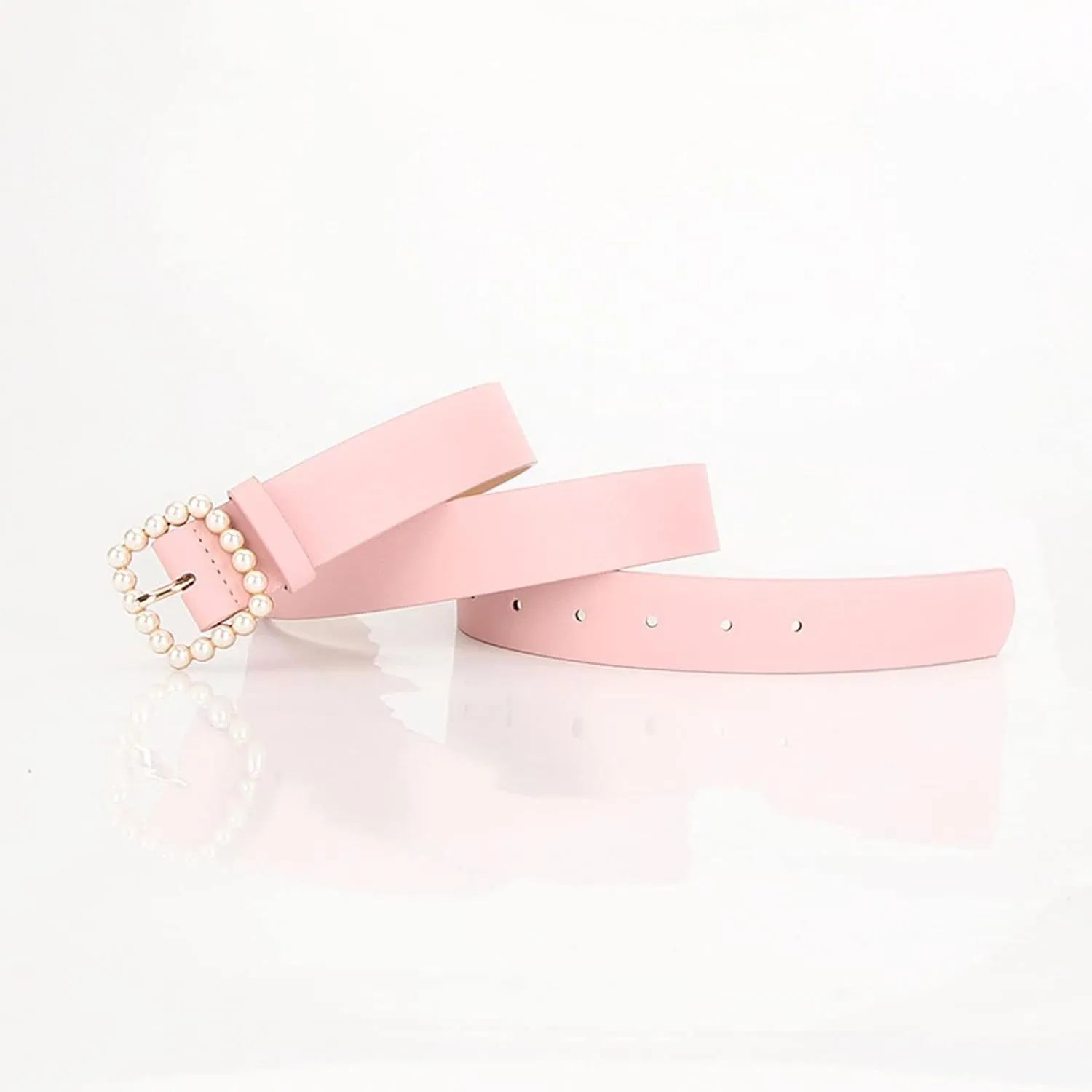 Women's Metal Belt Faux Leather Casual Basic Metal Buckle Fitted Buckle Metallic Comfy Single Breasted