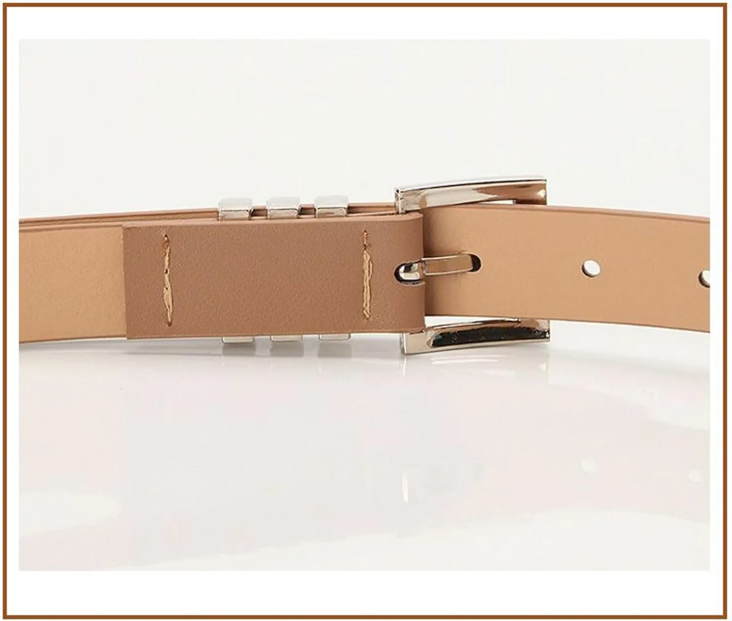 Women's Metal Ratchet Belt Fashion Belt Casual Metal Buckle Buckle Elegant Classic Basic Groove Belt