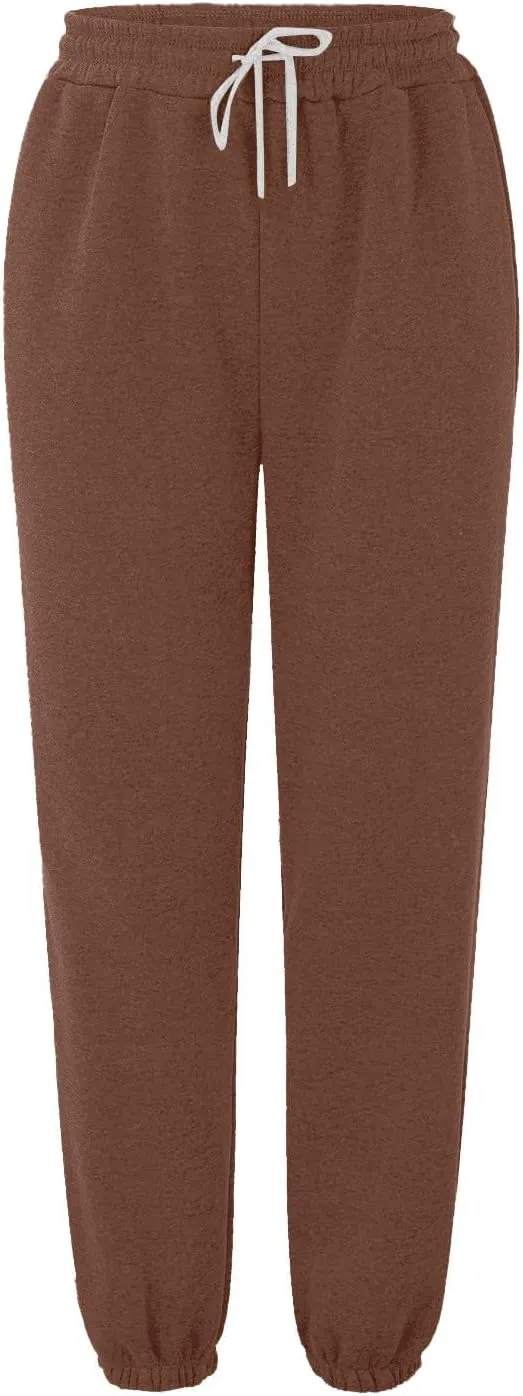 Womens Sweatpants High Waisted Baggy Workout Jogger Pants with Pockets Trousers Fall Clothes for Women 2024
