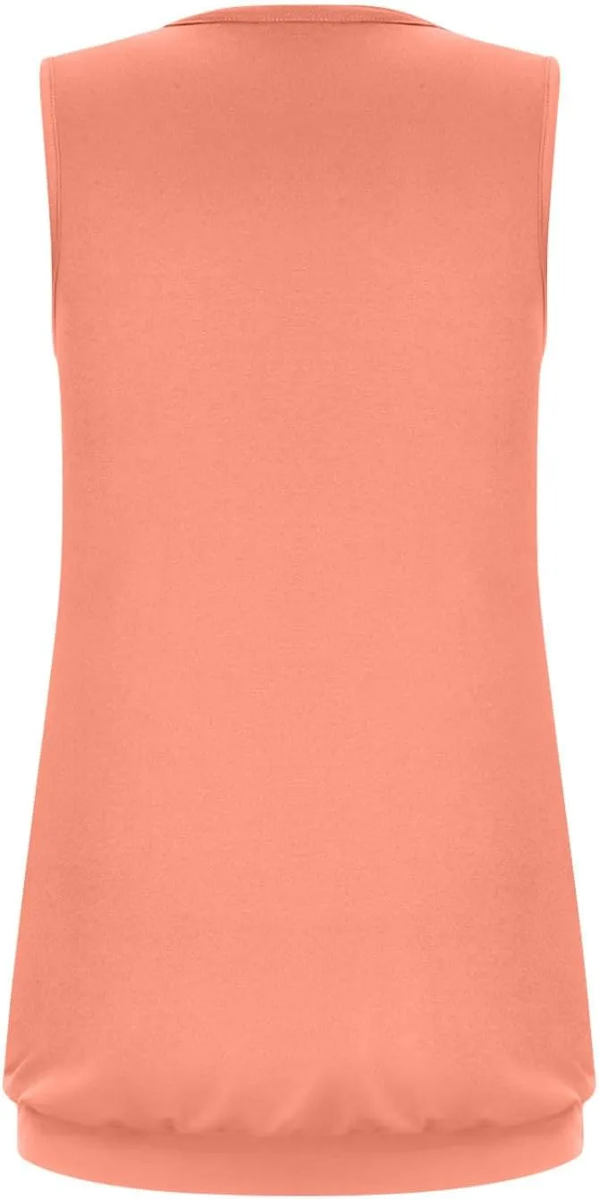 Womens Tank Tops Summer Square Neck Pleated Sleeveless Top Casual Loose Fit Basic Shirts Ladies Flowy Blouse