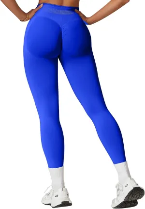 Womens Workout Leggings Seamless Tummy Control Yoga Pants Scrunch Butt Lifting Compression Gym Athletic Leggings