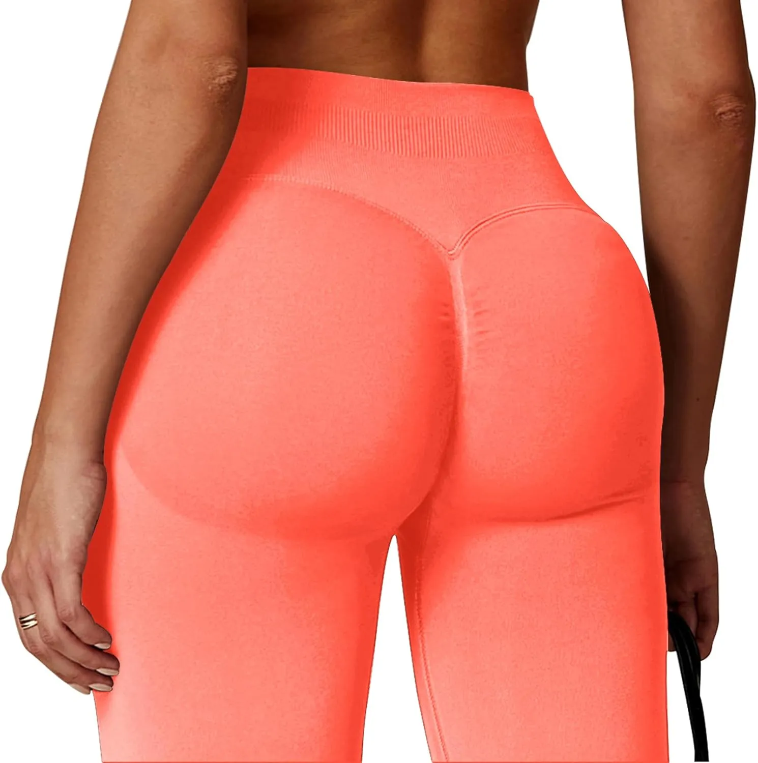 Womens Workout Leggings Seamless Tummy Control Yoga Pants Scrunch Butt Lifting Compression Gym Athletic Leggings