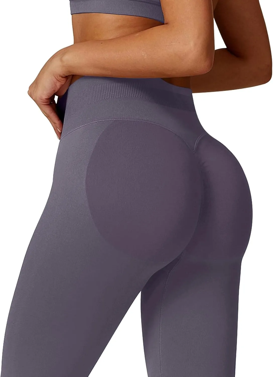 Womens Workout Leggings Seamless Tummy Control Yoga Pants Scrunch Butt Lifting Compression Gym Athletic Leggings