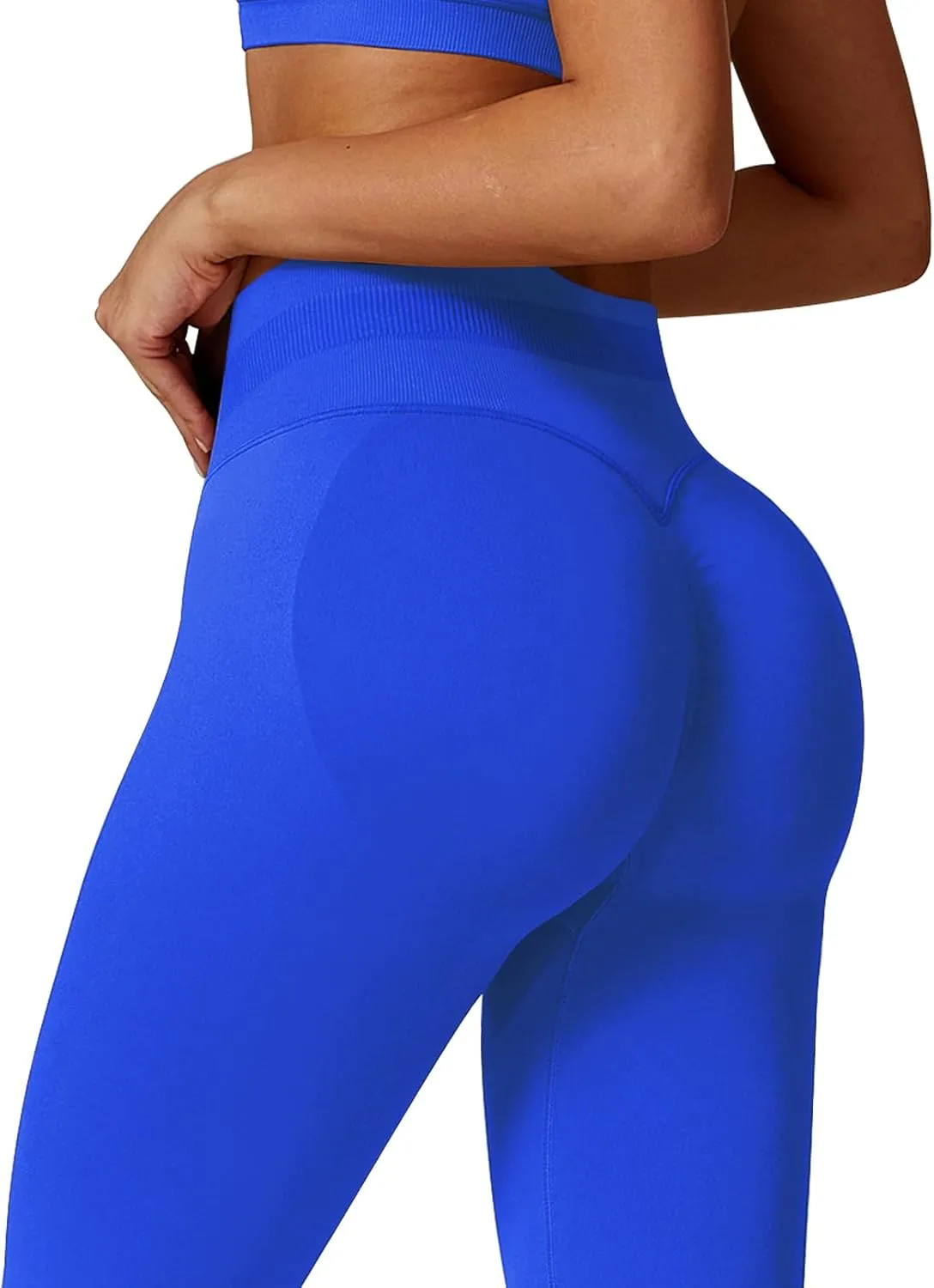 Womens Workout Leggings Seamless Tummy Control Yoga Pants Scrunch Butt Lifting Compression Gym Athletic Leggings