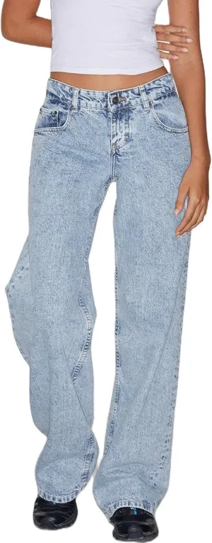 Women's Y2K Baggy Jeans Trendy Low Rise Jeans Casual Straight Leg Jeans Loose Boyfriend Denim Pants Fall Outfits