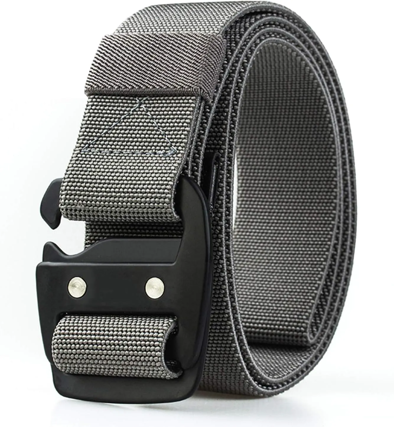 WYuZe Mens Tactical Belt Military Elastic Stretch Duty Riggers Belt Metal Buckle