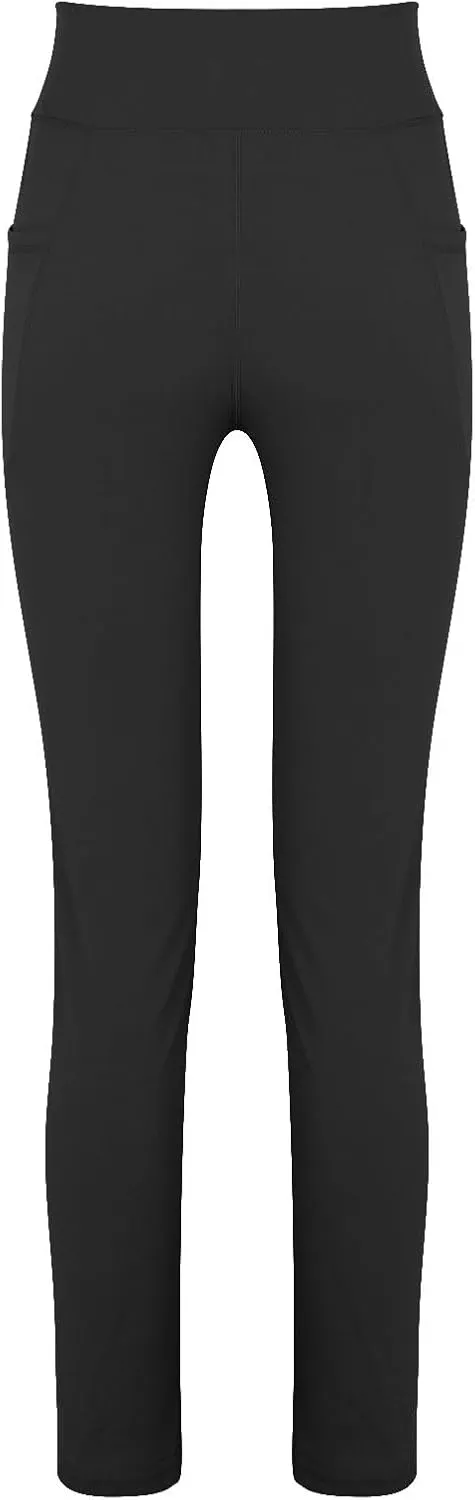 Yoga Pants Pants Women's Wide Casual Slim Leg Pants Loose Yoga Color Yoga Crossover Yoga Pants with Tummy Control